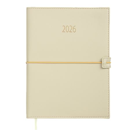 Щоденник данин 2026 PANDORA A5 бежевий іскря, фото 1