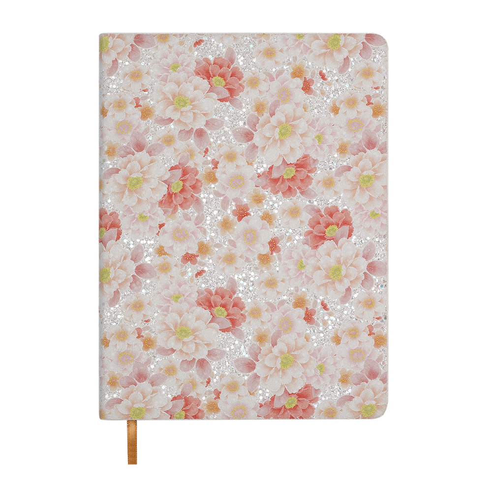 @Щоденник датов 2026 BLOOM A5 помаранчевий штучшкіра