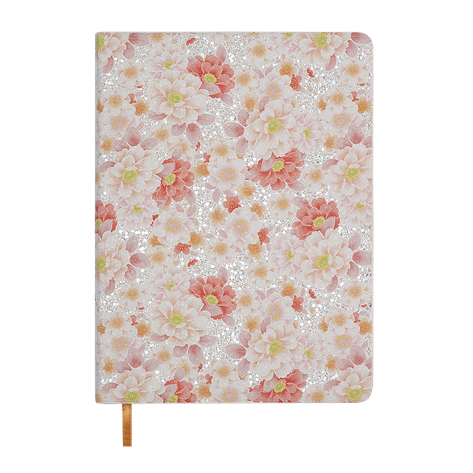 @Щоденник датов 2026 BLOOM A5 помаранчевий штучшкіра, фото 1