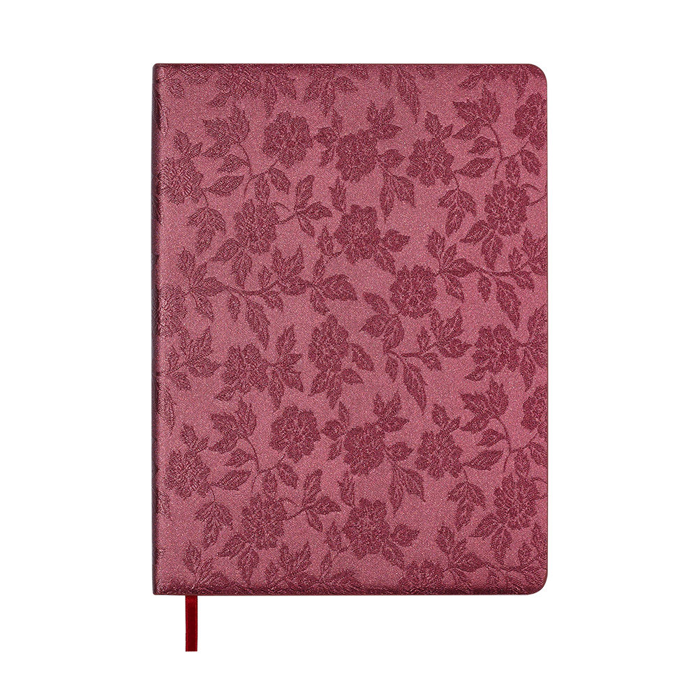 Щоденник данин 2026 BLOOM A5 темночервоний скрожа