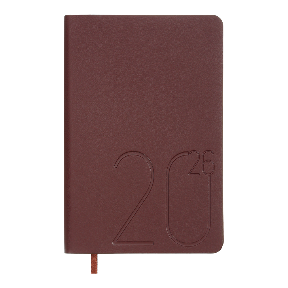 Щоденник данир 2026 DARK MORANDI A6 темночервоний скрожа