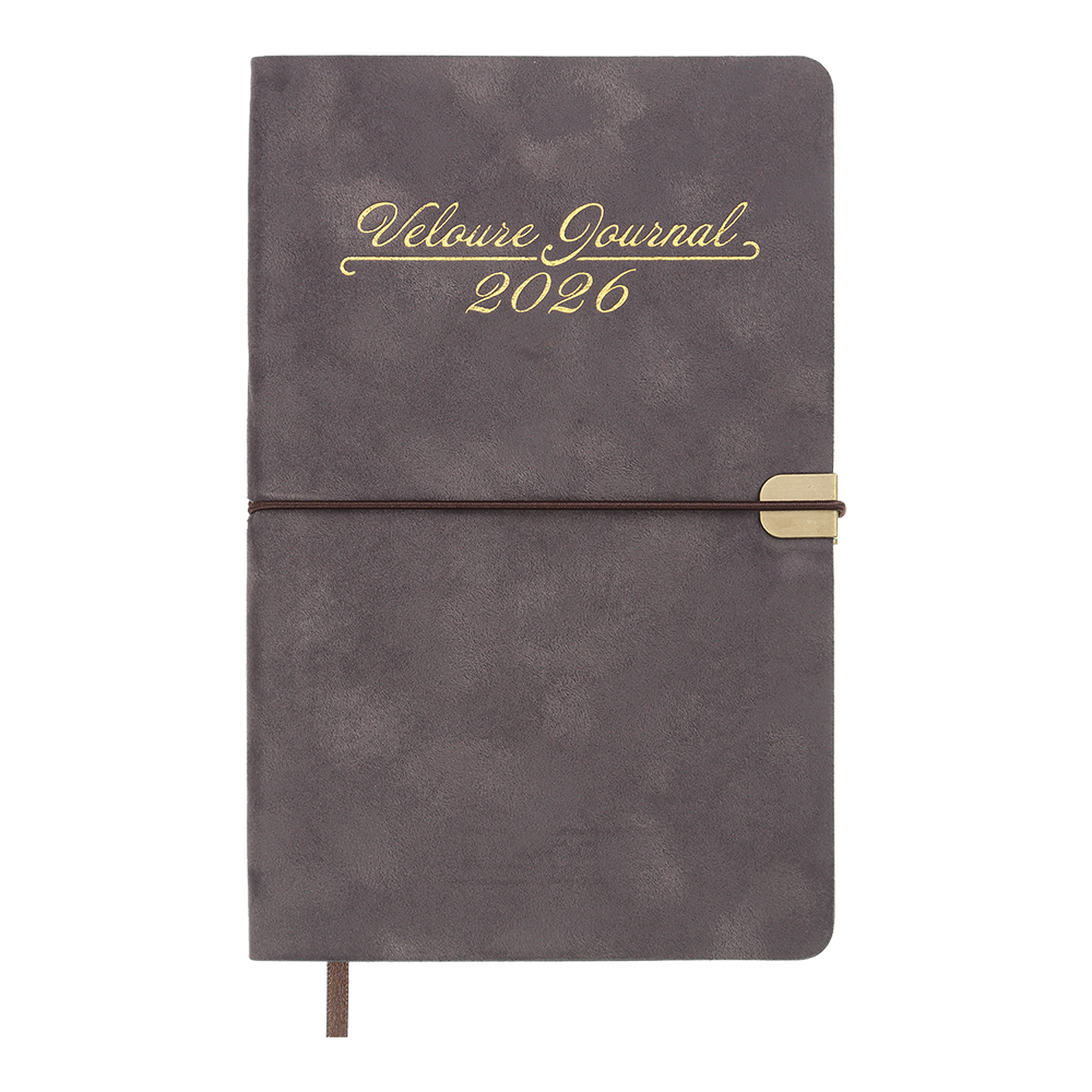Тижневик данир 2026 VELOUR A5 сірий скіпка