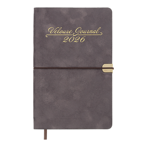 Тижневик данир 2026 VELOUR A5 сірий скіпка, фото 1