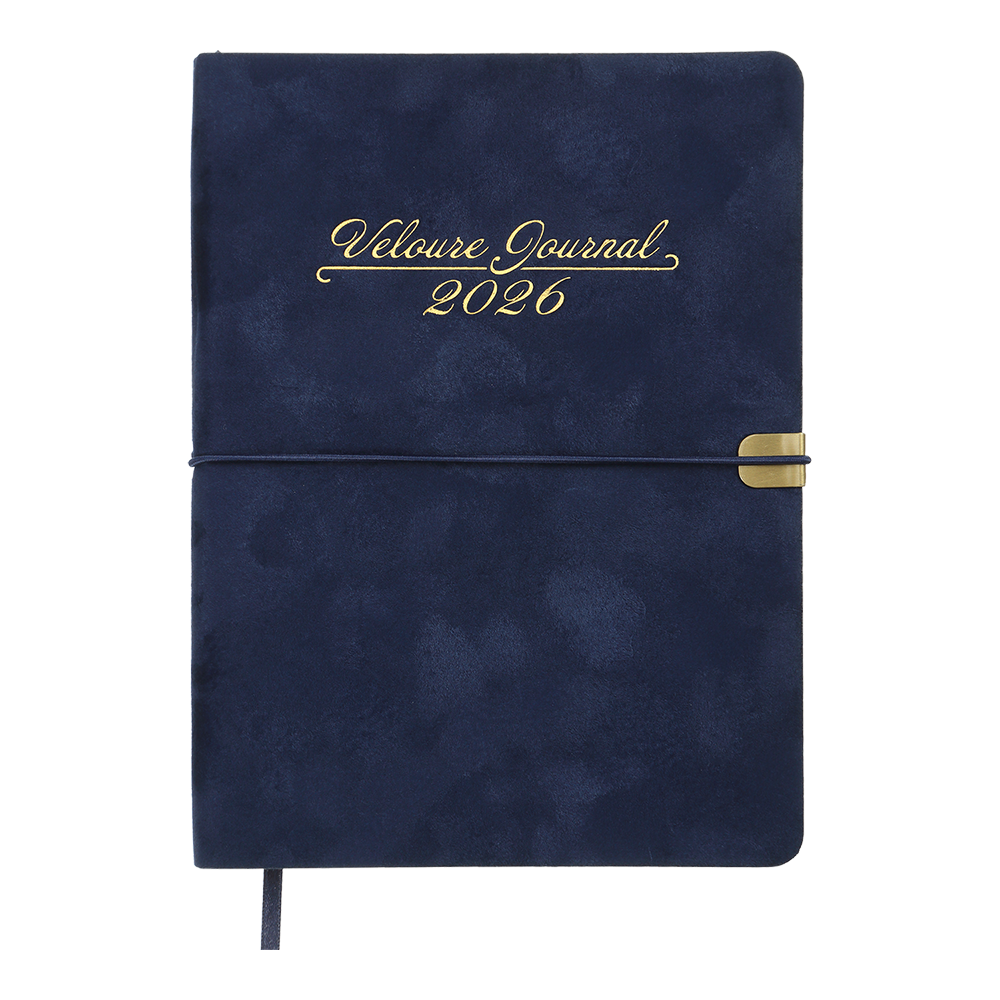 Щоденник данин 2024 VELOUR A5 синій скрожа