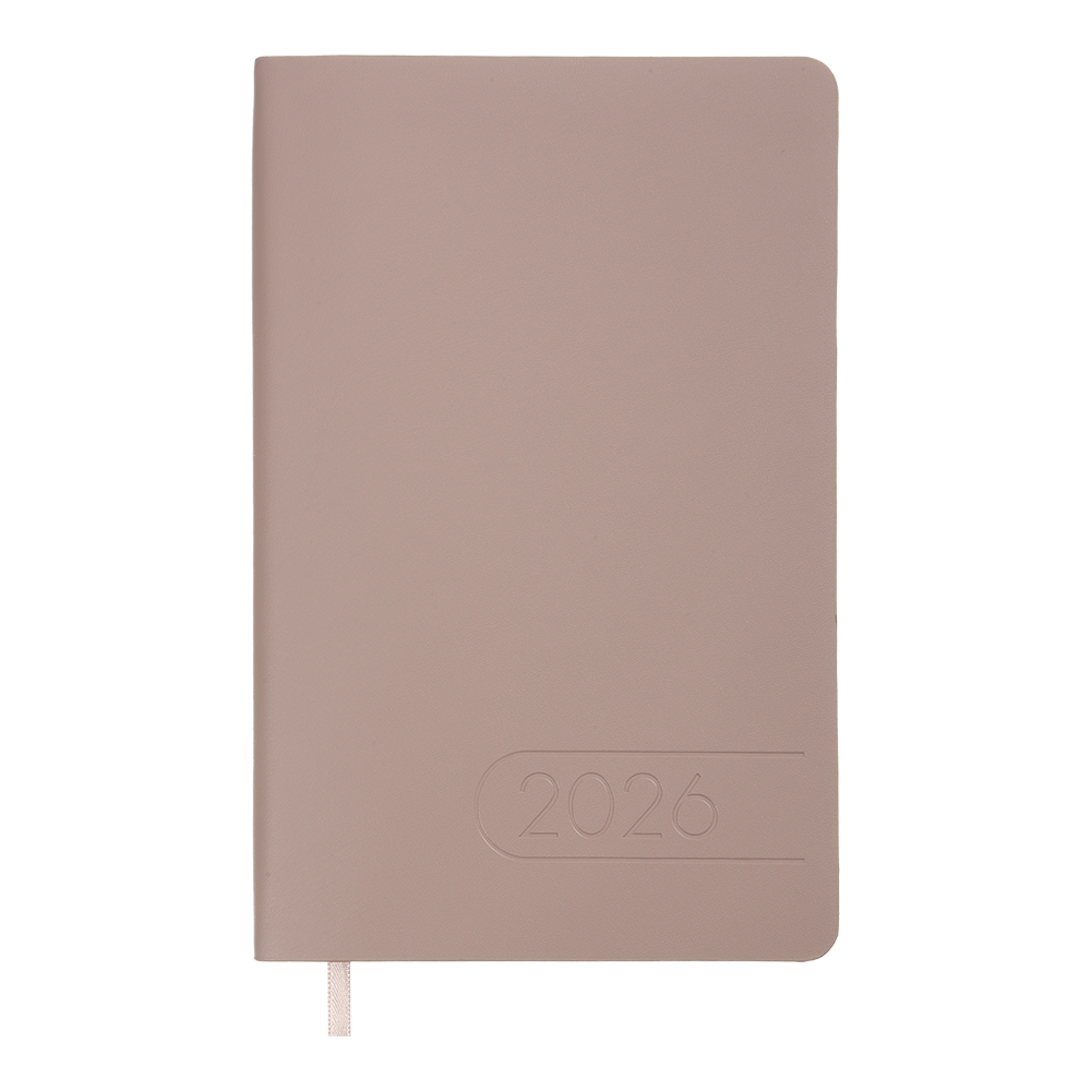 Тижневик данир 2026 LIGHT MORANDI A5 какао-скожа