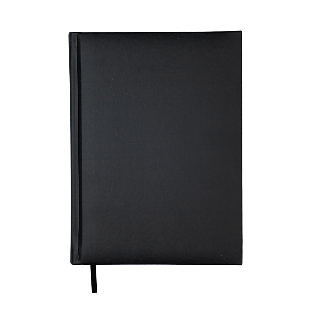 Щоденник недат GENTLE A5 чорний штучшкіра/поролон 336 стор