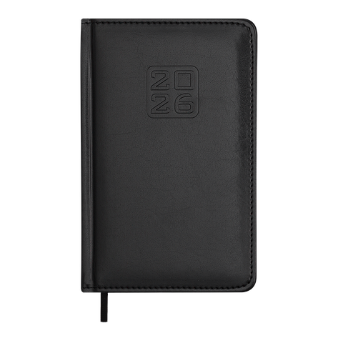 Щоденник данин 2024 BRAVO A6 чорний скрокожа/поролон, фото 1