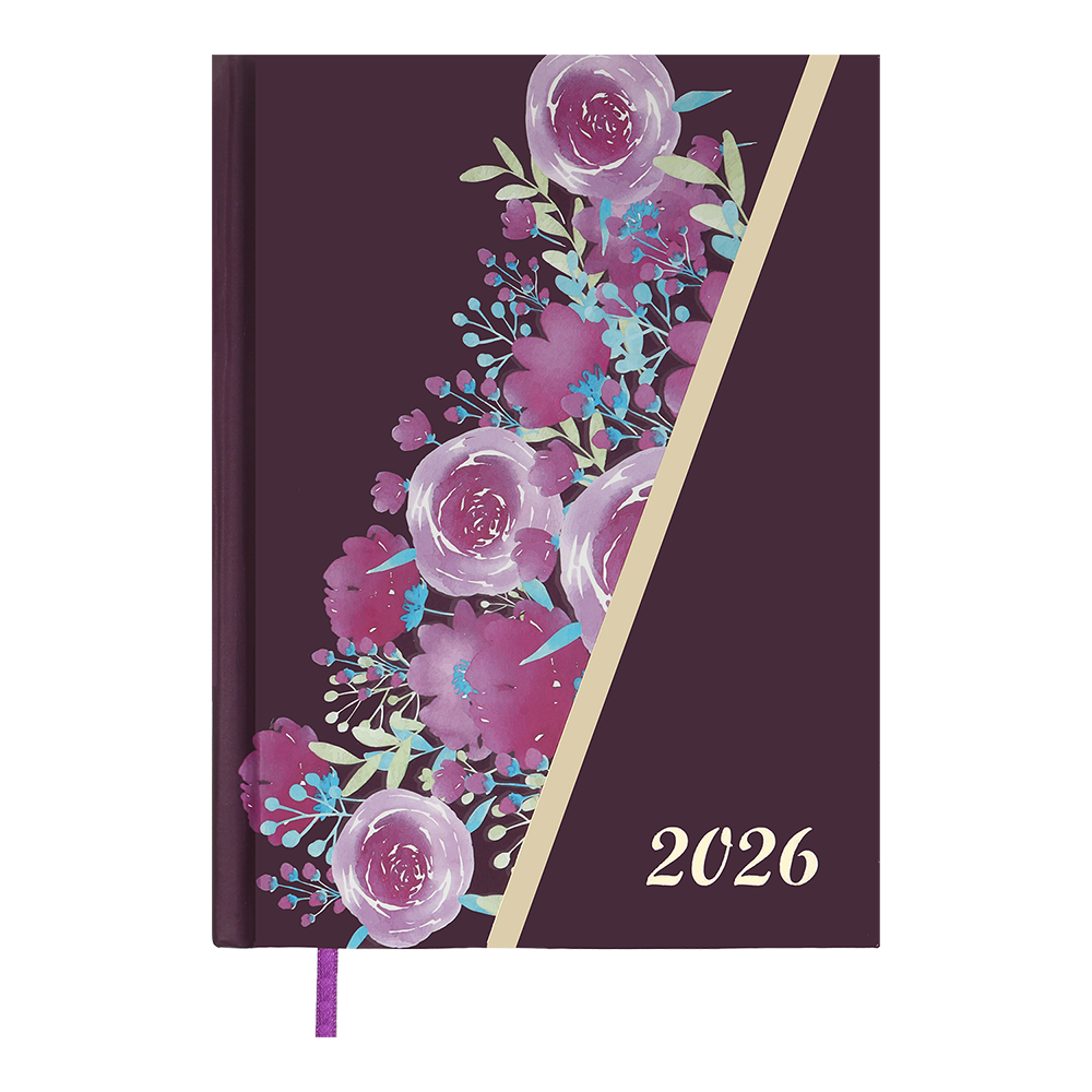 Щоденник дат поліграфічний PASSION 2026 A5 темночервоний