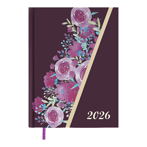 Щоденник дат поліграфічний PASSION 2026 A5 темночервоний, фото 1