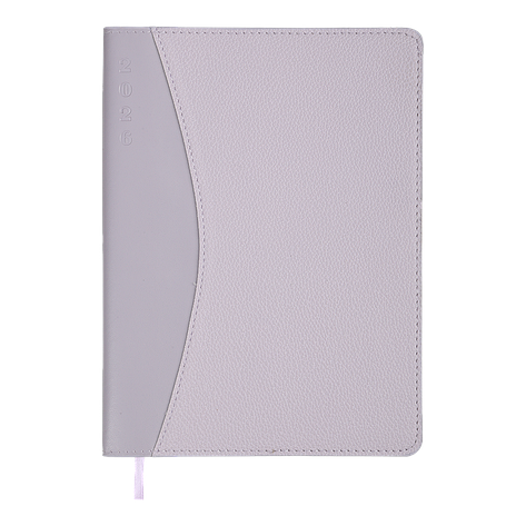 Щоденник датов 2026 AURORA A5 бузковий штучшкіра/поролон, фото 1