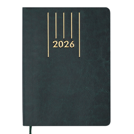 Щоденник данин 2026 MEMORY A5 зелений скрожа, фото 1
