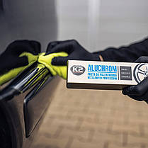 Паста для полірування хромованих деталей K2 ALUCHROM 120г, фото 5
