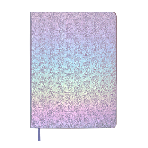 @Щоденник датов 2026 BLOOM A5 срібний штучшкіра, фото 1