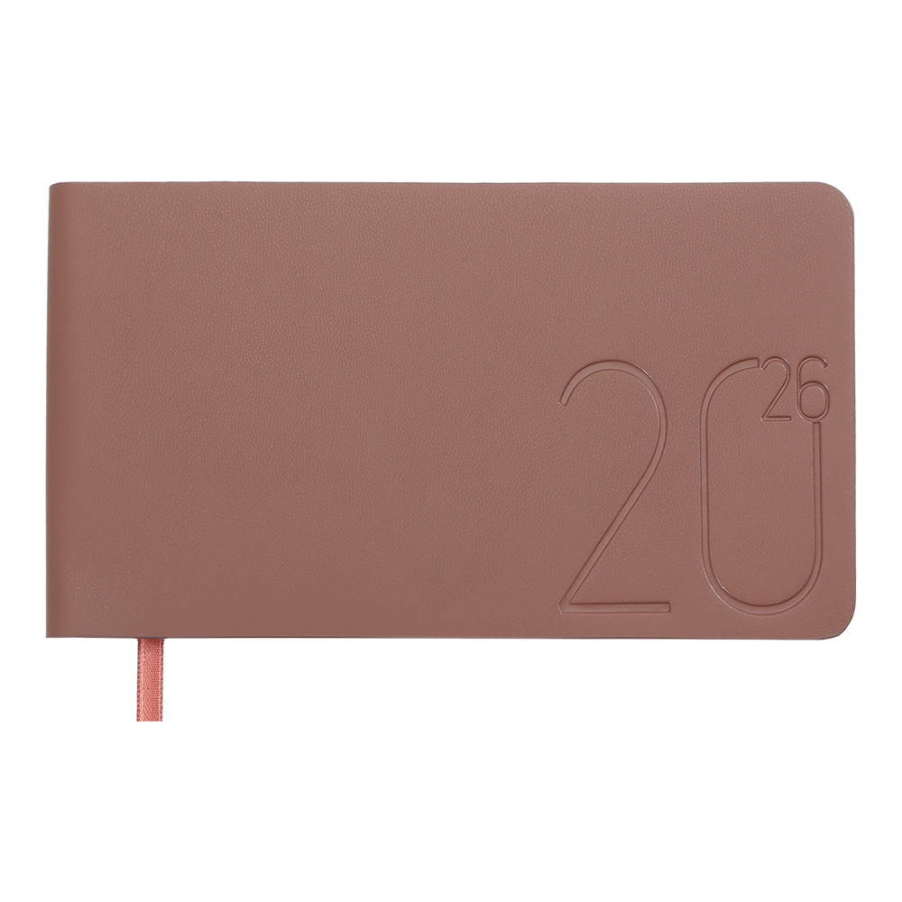 @Щотижневик  датов 2026 кишеньк MORANDI STYLE 153*87 мідний штуч шкіра