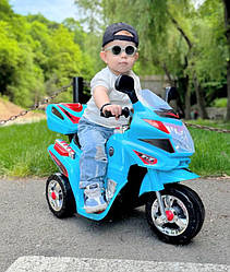 Дитячий мотоцикл на акумуляторі M6 Синій  M6 518