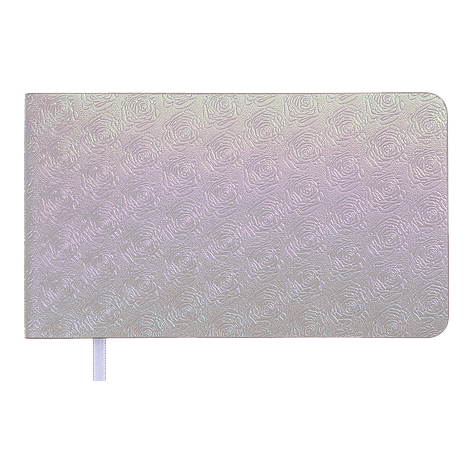 Тижневик данир 2026 кишеня BLOOM 153*87 срібний іскря, фото 1