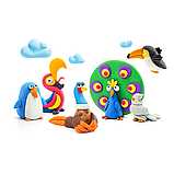 ЛІПАКА тісто для ліплення Птахи 6 персонажів 15 банок, фото 3