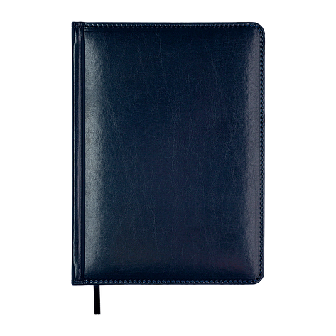 Щоденник недат BRAVO A5 синій штуч шкіра/поролон 336 стор, фото 1