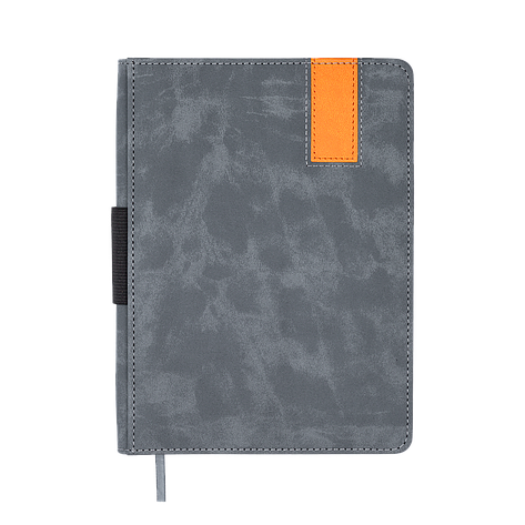 Щоденник недат VERONA A5 сірий віск шкіра/поролон 336 стор., фото 1