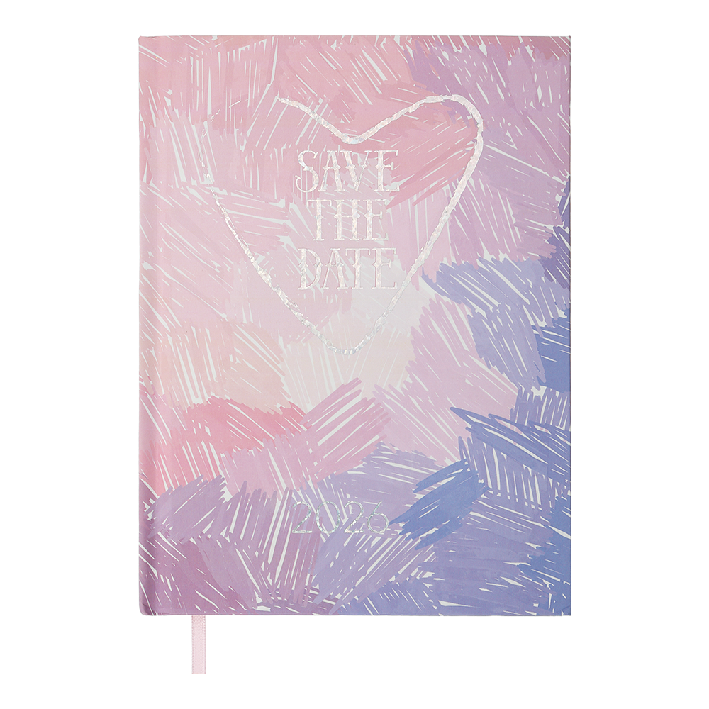 @Щоденник датов поліграфічний MELODY 2026 A5 рожевий