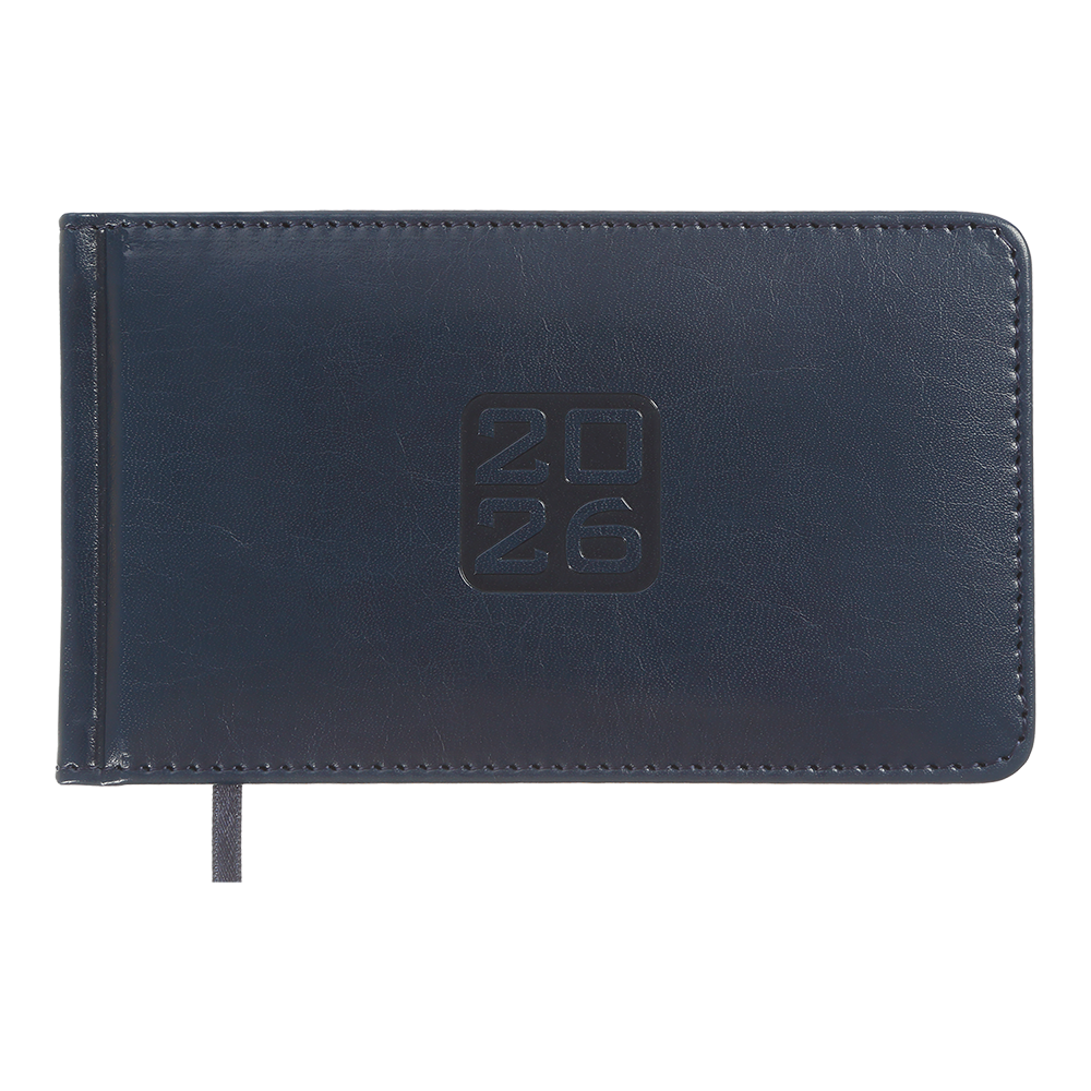 Тижневик данир 2024 кишеня BRAVO 153*87 синій іскрозка/поролон