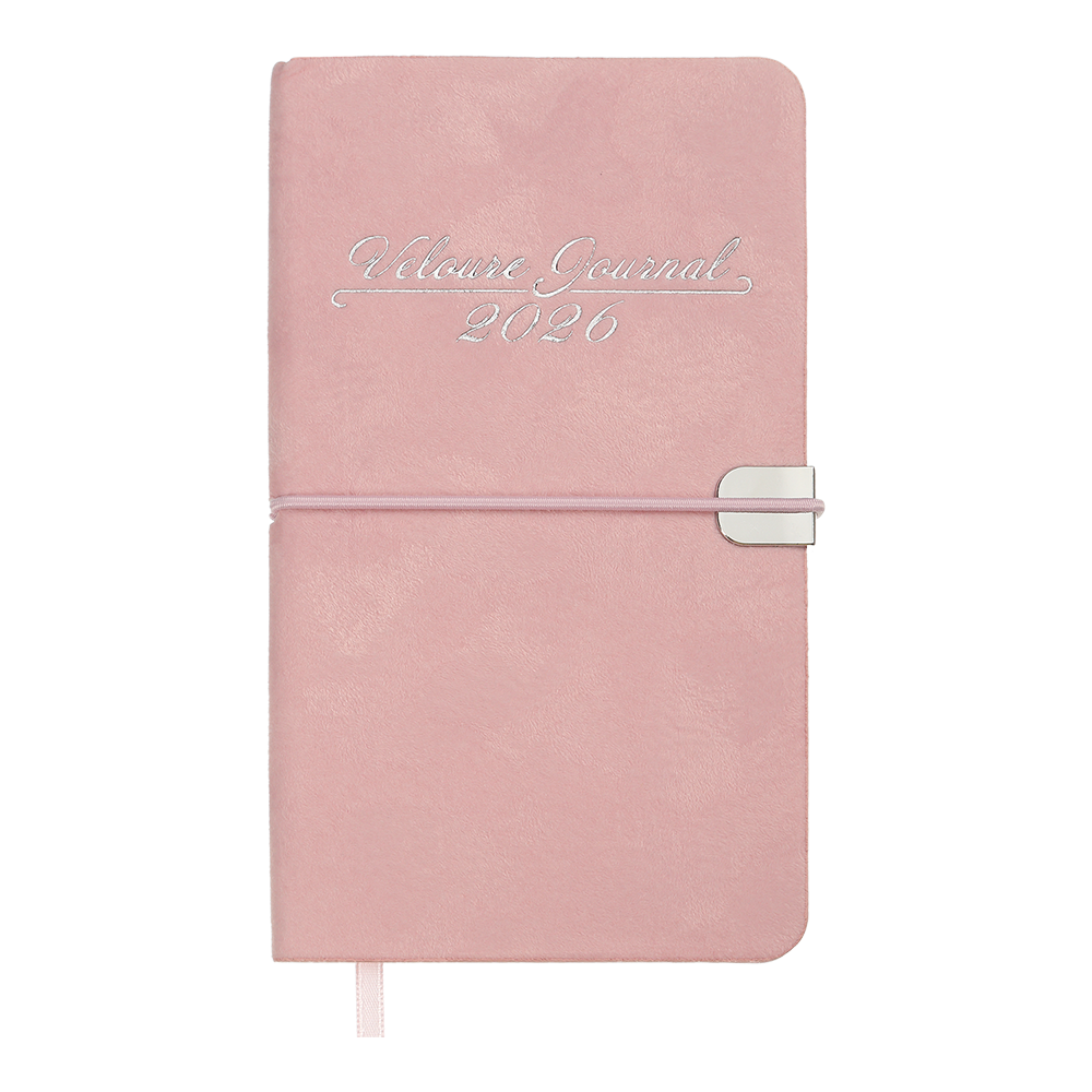 Тижневик данир 2024 кишеня VELOUR 85*153 рожевий іскря