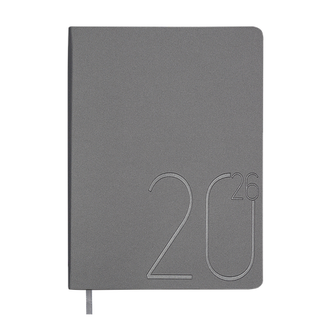 Щоденник данин 2024 STEEL A5 срібло спотворення, фото 1