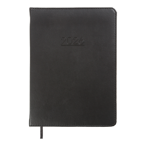 Щоденник данин 2024 PRIME A5 чорний скрокожа/поролон, фото 1