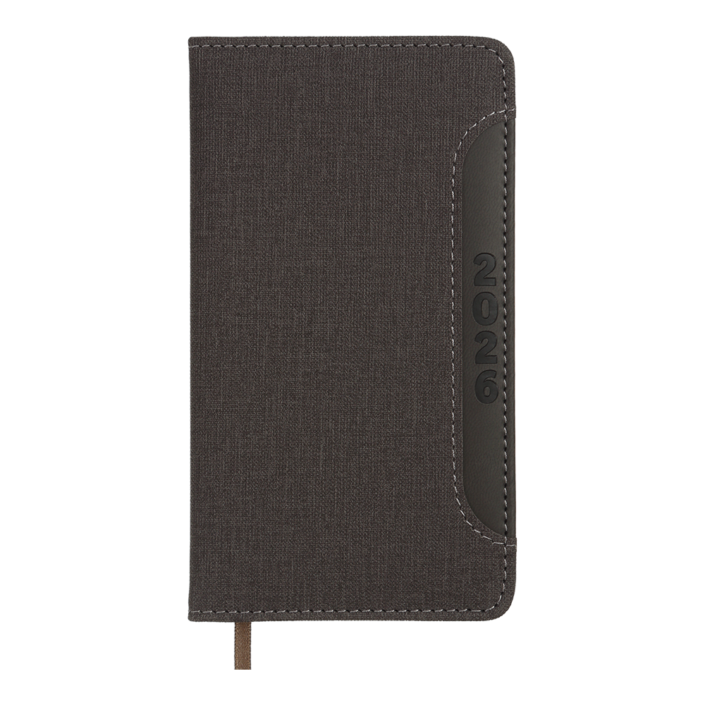 Тижневик данир 2024 кишеня LIGA 85*153 чорний скіпка/поролон