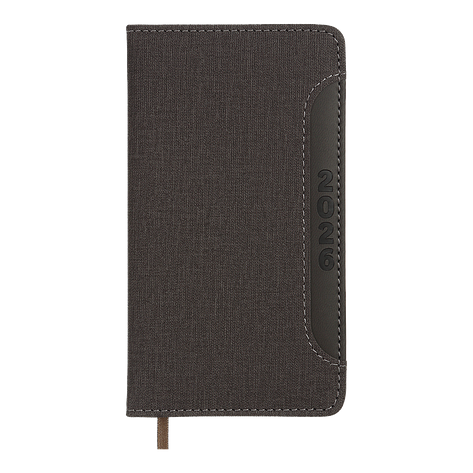 Тижневик данир 2024 кишеня LIGA 85*153 чорний скіпка/поролон, фото 1