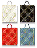 Пакет паперовий подарунковий L:31х42х12 см тиснення фольгою BM200017