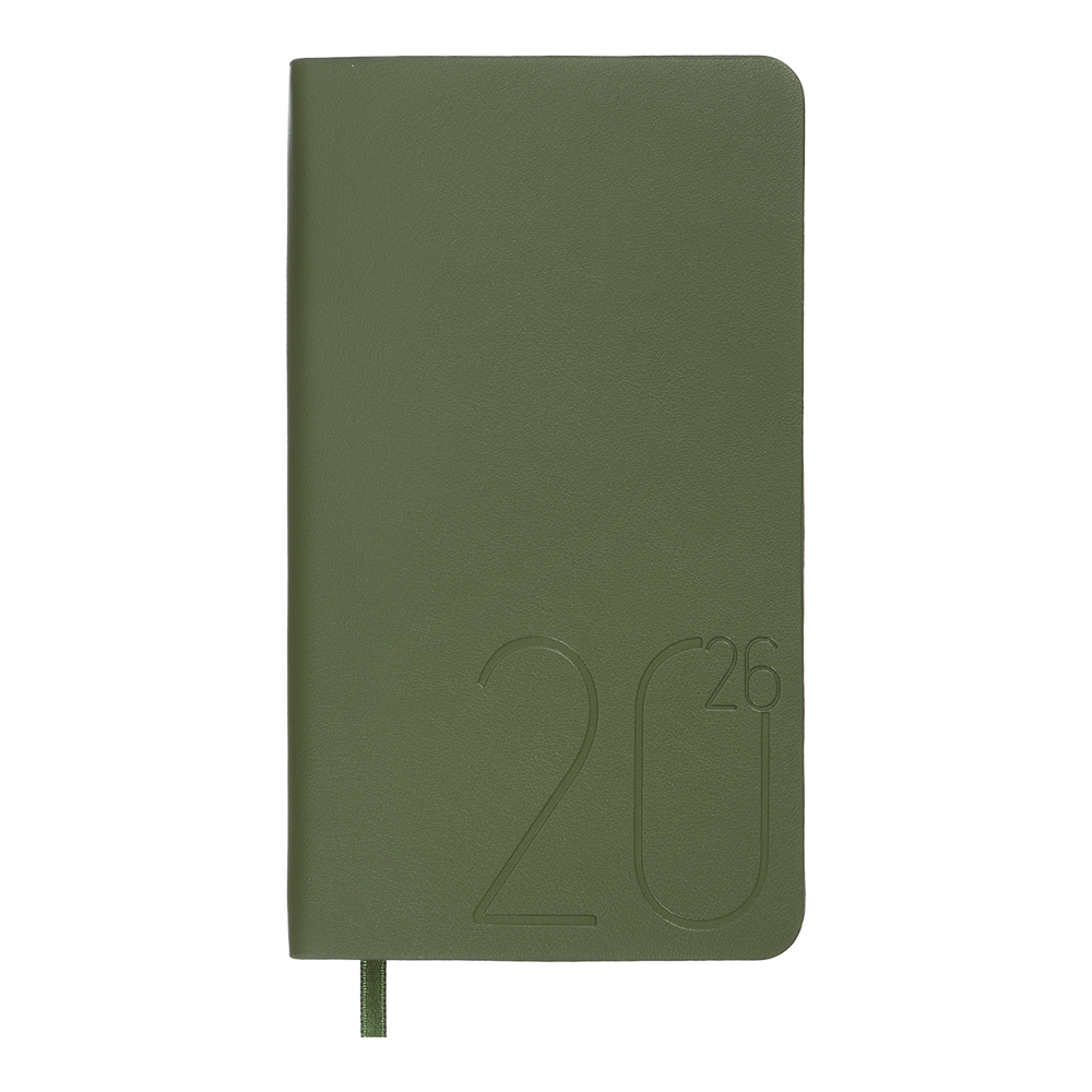 Тижневик данир 2026 кишеня MORANDI STYLE 85*153 зелений віскожа