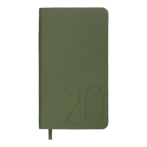 Тижневик данир 2026 кишеня MORANDI STYLE 85*153 зелений віскожа, фото 1