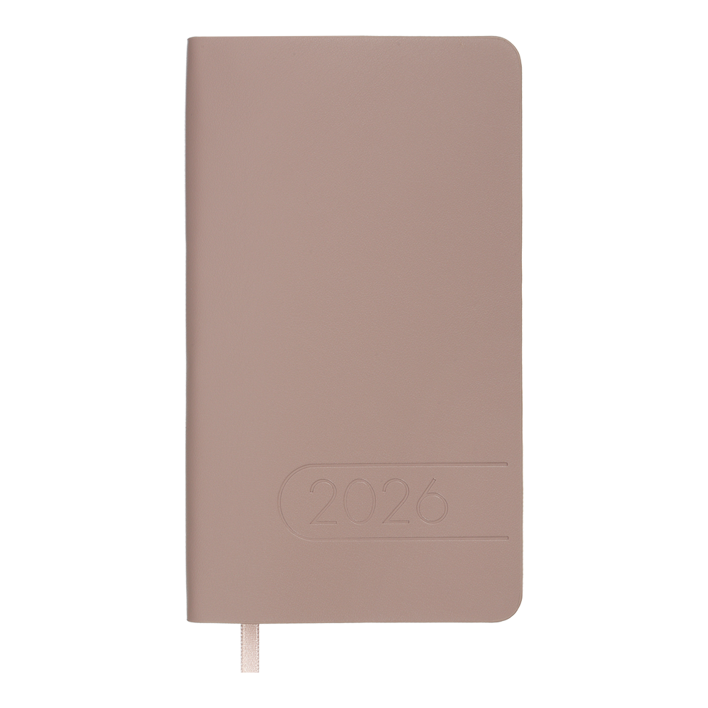 Тижневик данир 2026 кишеня LIGHT MORANDI 85*153 світло-каоискожа