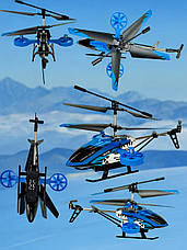 Радіокерований вертоліт 4DRC M5 Blue з LED-підсвіткою і стабілізацією, фото 4