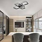 Cвітлодіодна люстра 90 Вт з пультом і мобільним додатком регулювання яскравості колір каркасу чорний ESL-21678, фото 7