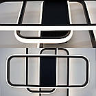 Cвітлодіодна люстра 90 Вт з пультом і мобільним додатком регулювання яскравості колір каркасу чорний ESL-21678, фото 2