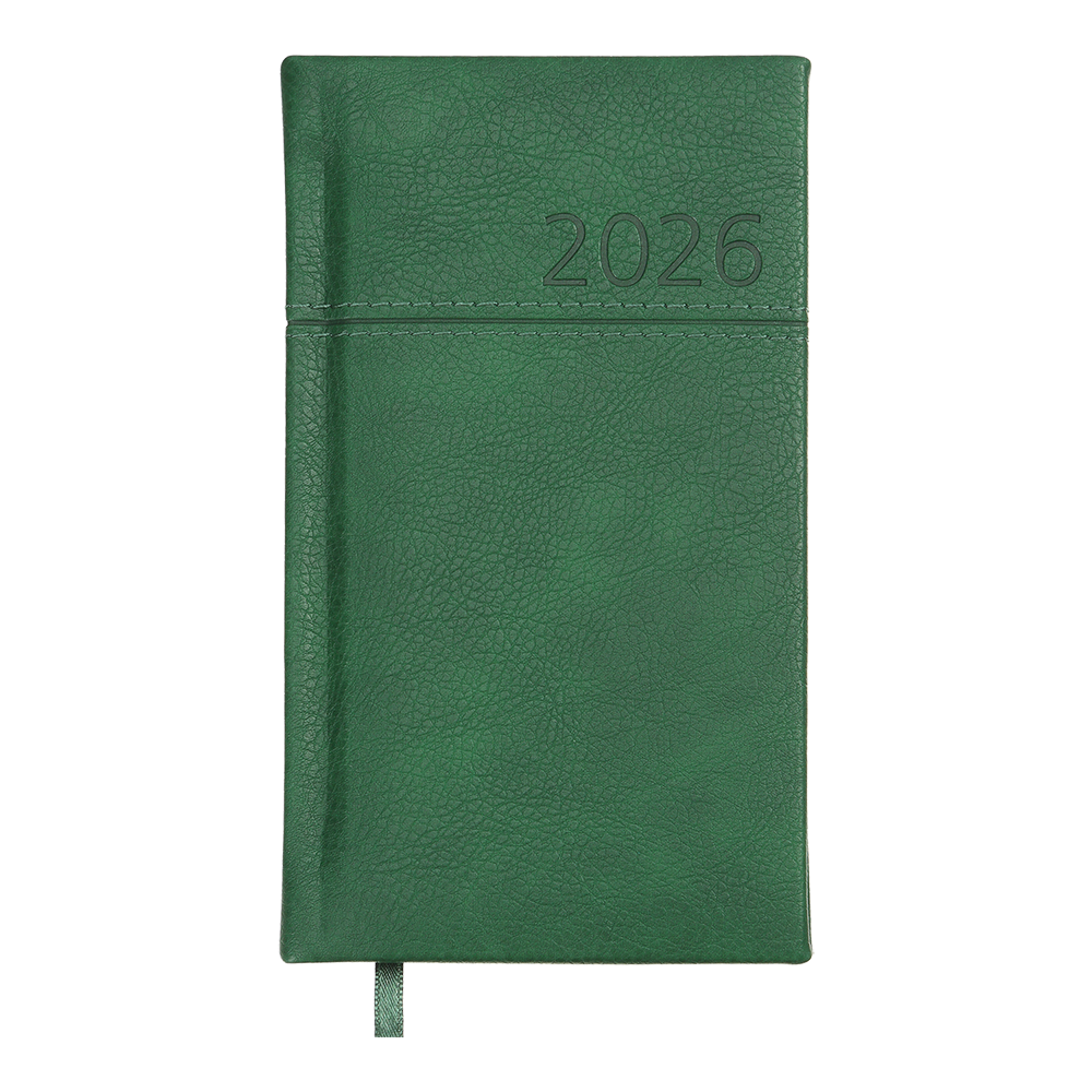 Тижневик данир 2024 кишеня ORION 85*153 зелений скіпка/поролон