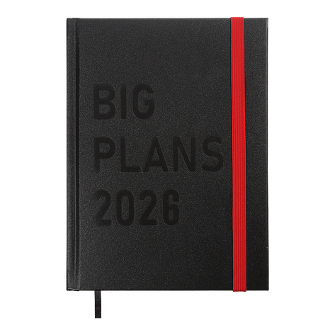 Щоденник данир 2026 PLANS A5 чорний бумвініл/поролон, фото 1