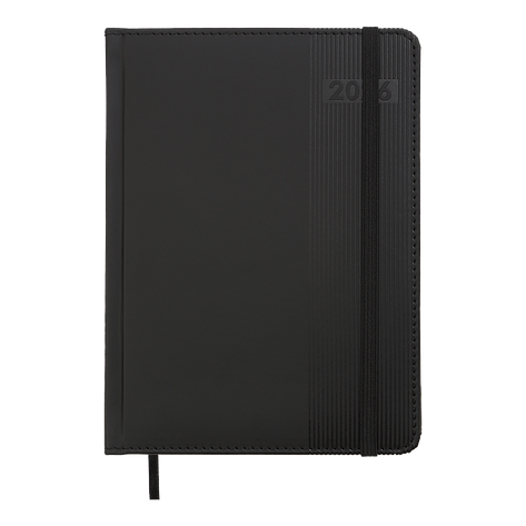 Щоденник данин 2026 BARONE A5 чорний скрокожа/поролон, фото 1