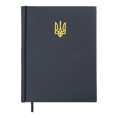 Щоденник данир 2026 POWERFUL A5 Темносиній бумвініл/поролон, фото 1