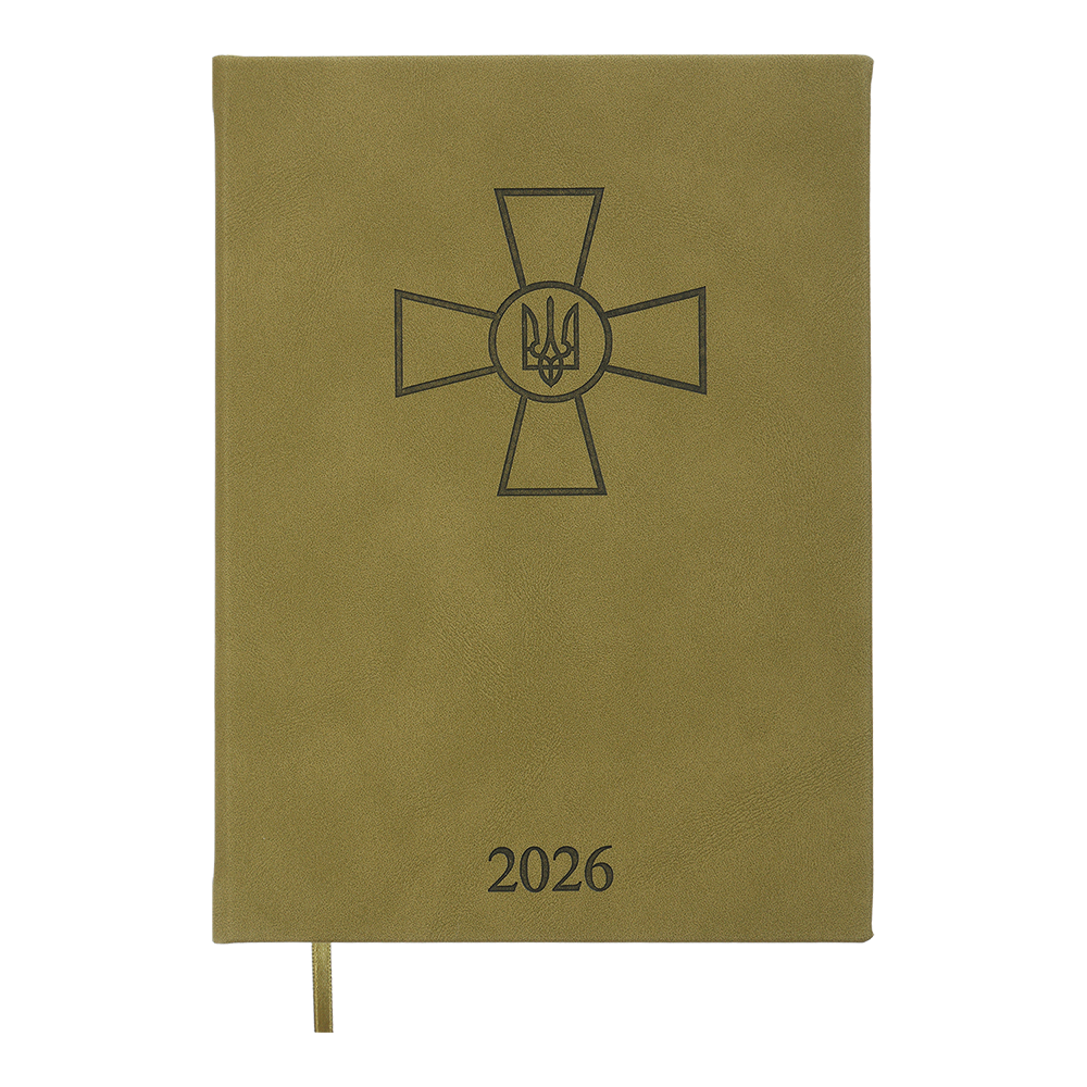 Щоденник данин 2026 FORCES A5 світлокоричневий скрожа/поролон