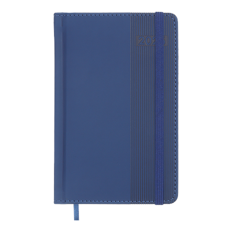 @Щоденник датов 2026 BARONE A6 синій штучна шкіра/поролон, фото 1