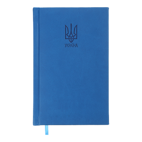 @Щоденник датов 2026 HERALDRY A6 світлосиній исккожа/поролон, фото 1