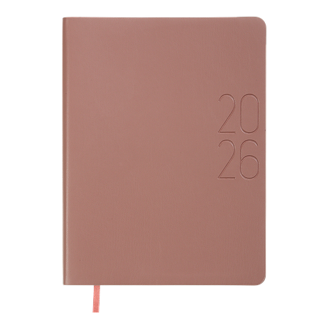 Щоденник датов 2026 MORANDI STYLE A5 мідний штучна шкіра, фото 1