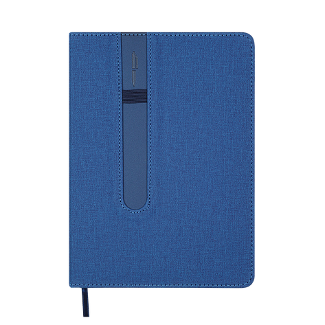 Щоденник данин 2026 ELEGANTE A5 синій скрожа/поролон, фото 1