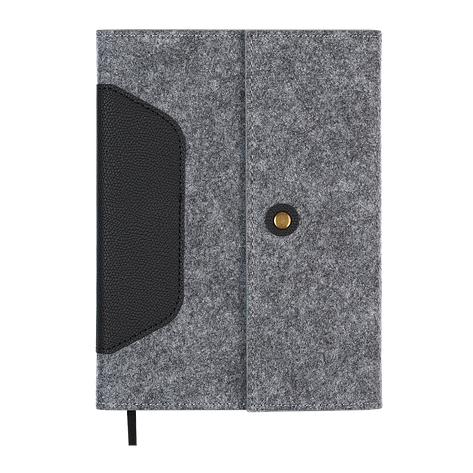 @Щоденник датов 2026 OSCAR A5 чорний штучшкіра, фото 1