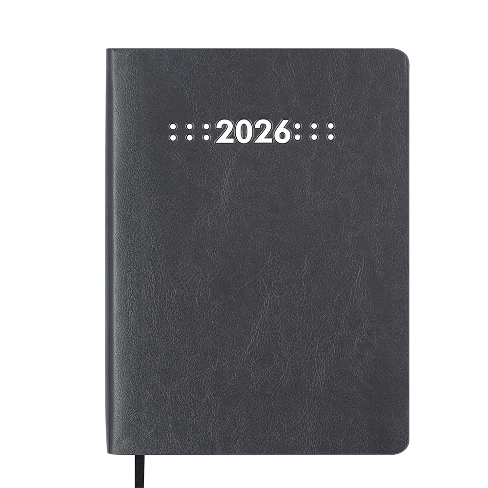 Щоденник данин 2026 MEMORY A5 сірий скрожа