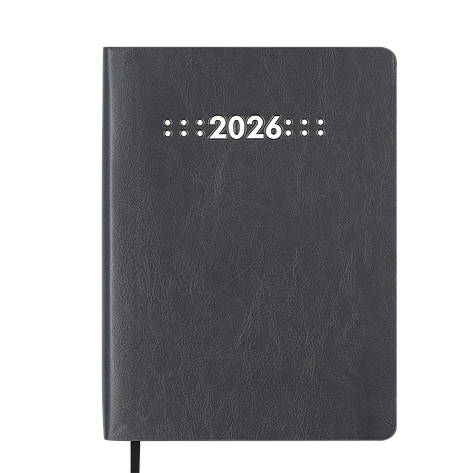 Щоденник данин 2026 MEMORY A5 сірий скрожа, фото 1