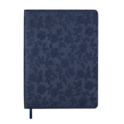 @Щоденник датов 2026 BLOOM A5 темносиній штучшкіра, фото 1